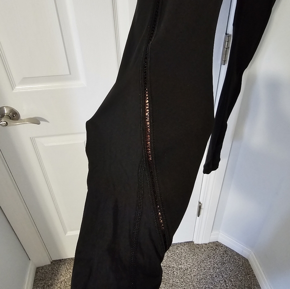 Lululemon pants with sheer strip up full leg. - Picture 2 of 4